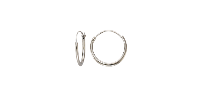 Earring ear hoops 1,3 mm