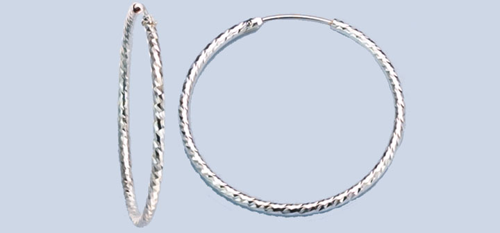 Earring ear hoops 1,8 mm