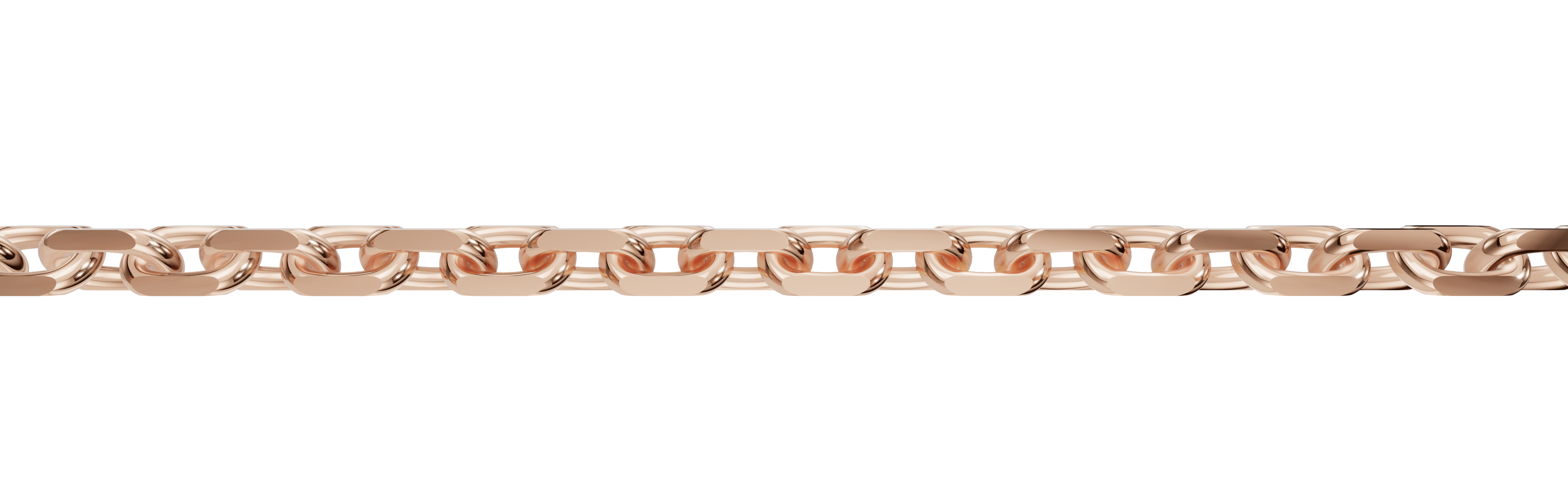 Collier mit Zwischenöse Anker diamantiert 1.15mm