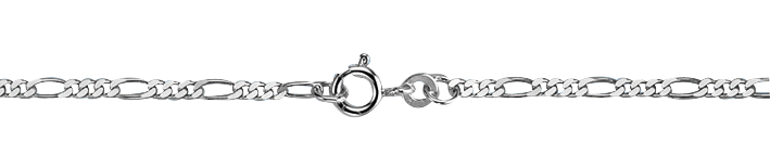 Collier Figaro diamantiert 2.2mm
