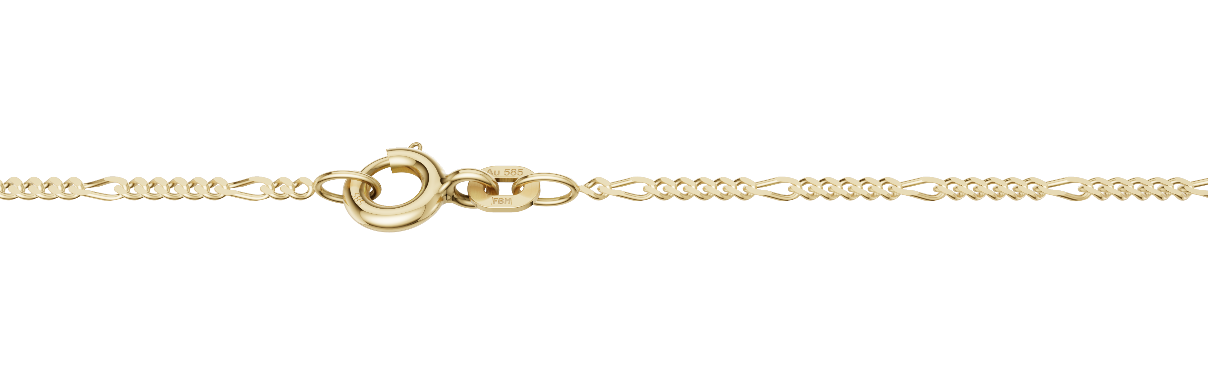 Collier Figaro diamantiert 1.5mm