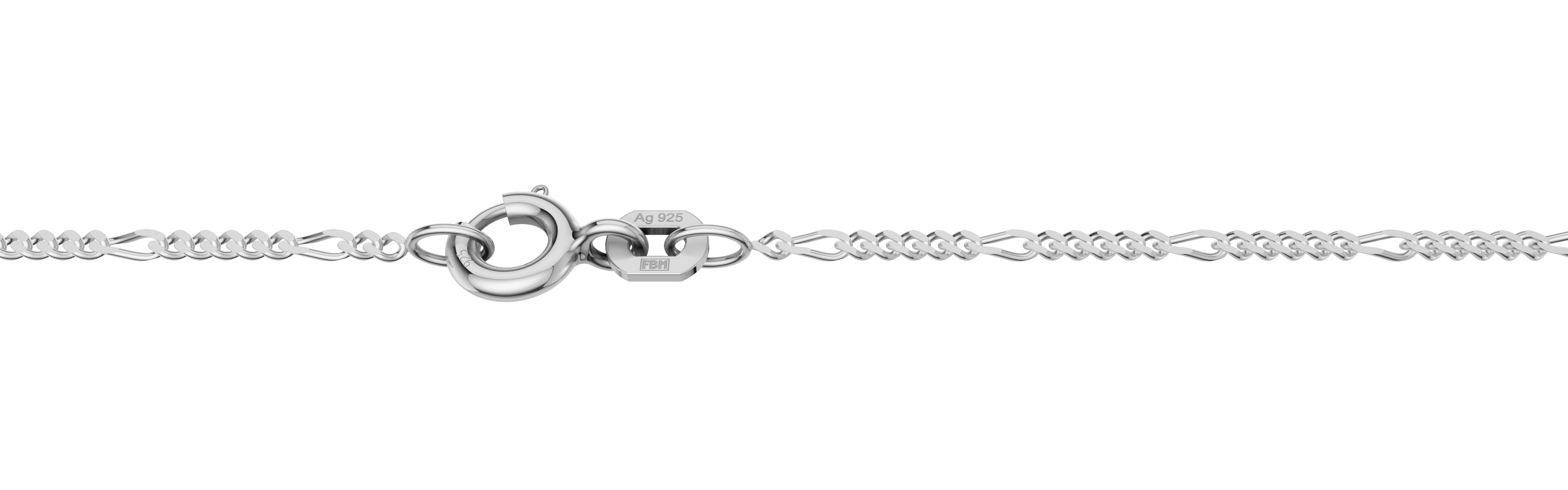 Collier Figaro diamantiert 1.5mm