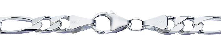 Collier Figaro diamantiert 6mm