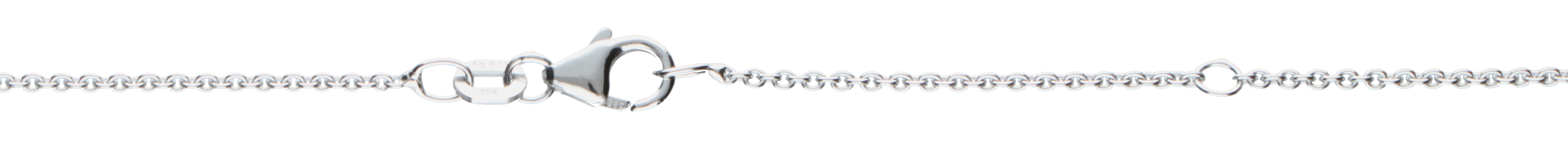 Collier mit Zwischenöse Anker rund 1.35mm