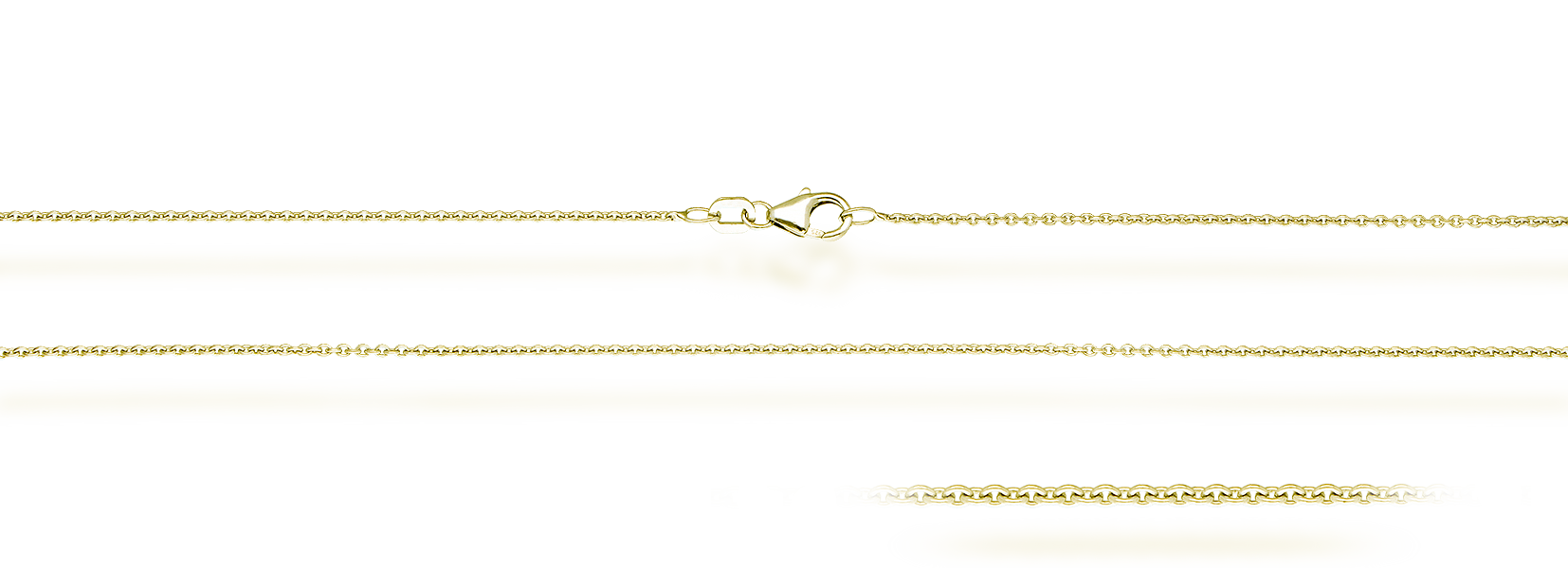 Collier mit Zwischenöse Anker rund 1.35mm