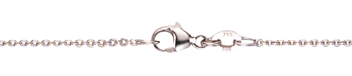 Collier mit Zwischenöse Anker rund 1.35mm