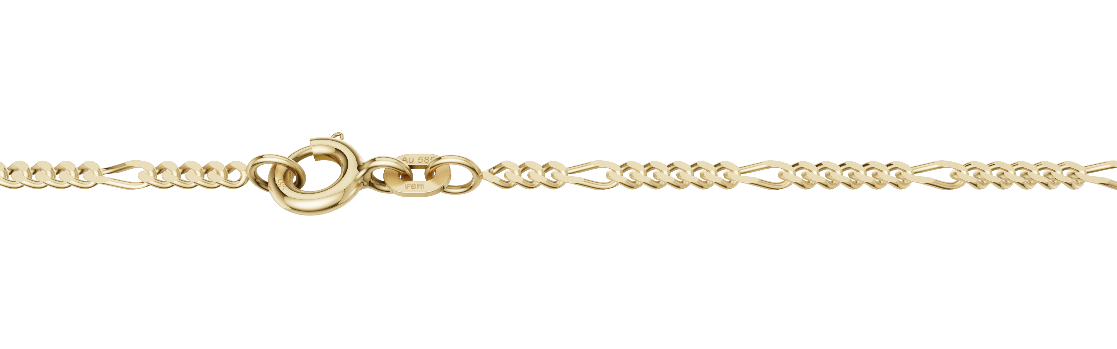 Collier Figaro diamantiert 1.9mm