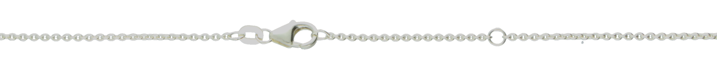 Collier mit Zwischenöse Anker rund 1.35mm