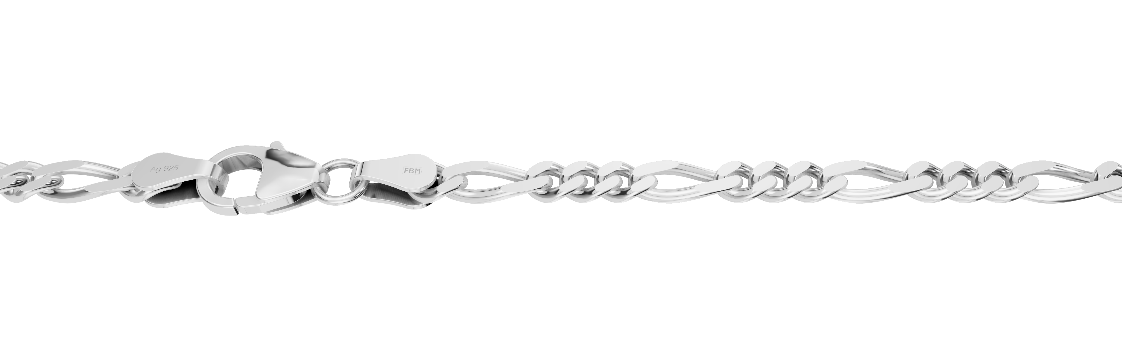 Collier Figaro diamantiert 2.8mm