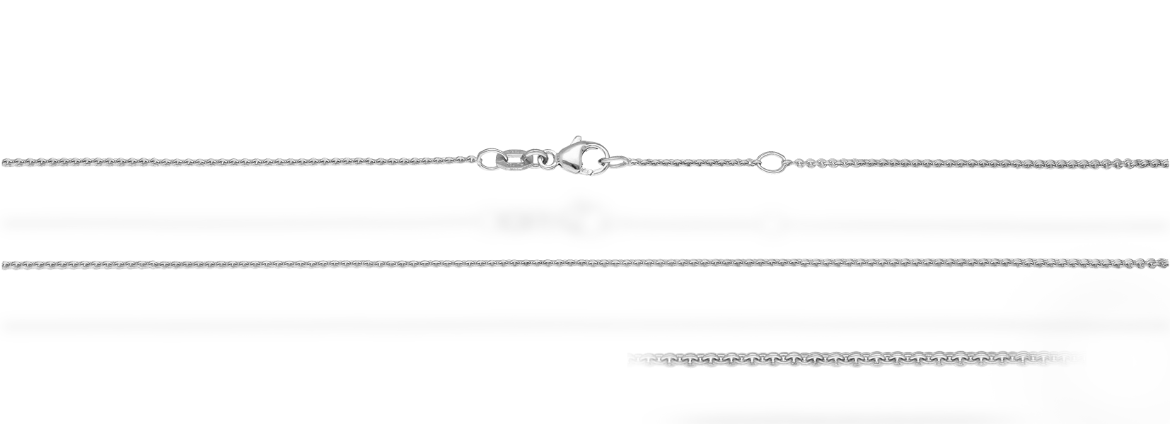 Collier mit Zwischenöse Anker rund 1.1mm