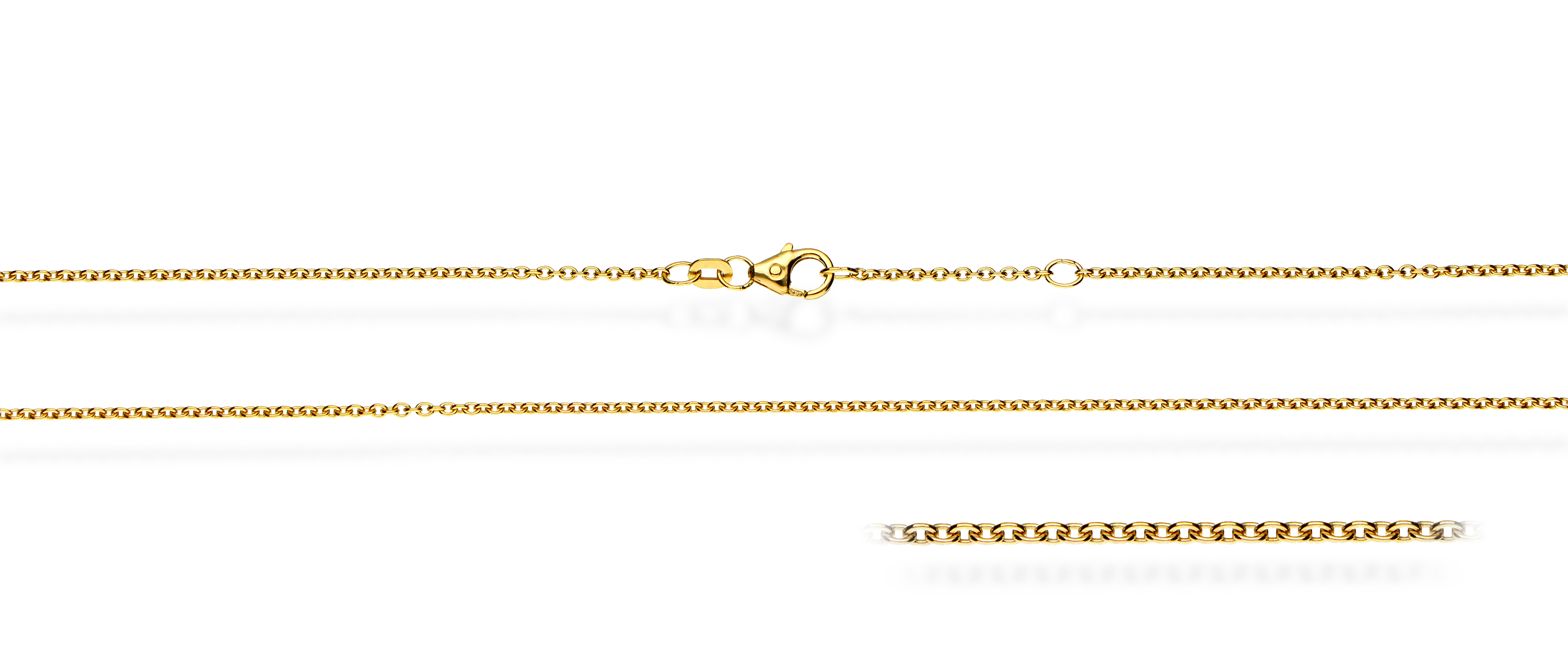 Collier mit Zwischenöse Anker rund 1.5mm