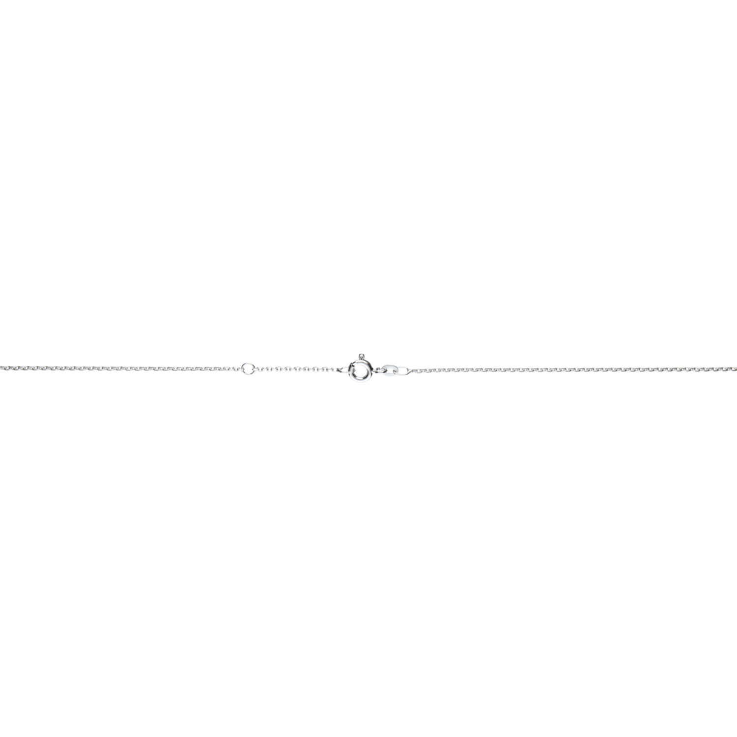 Collier mit Zwischenöse Anker diamantiert 1.3mm