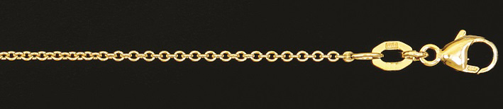 Collier mit Zwischenöse Anker rund 1.35mm