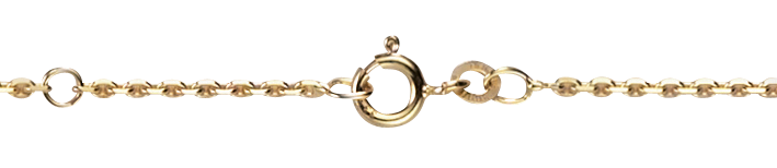 Collier mit Zwischenöse Anker diamantiert 1.7mm