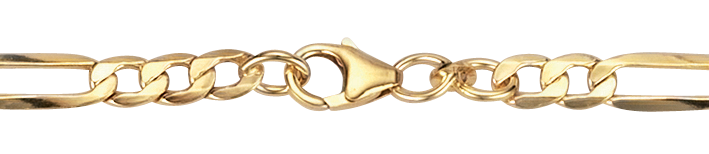 Collier Figaro hohl 5.1mm