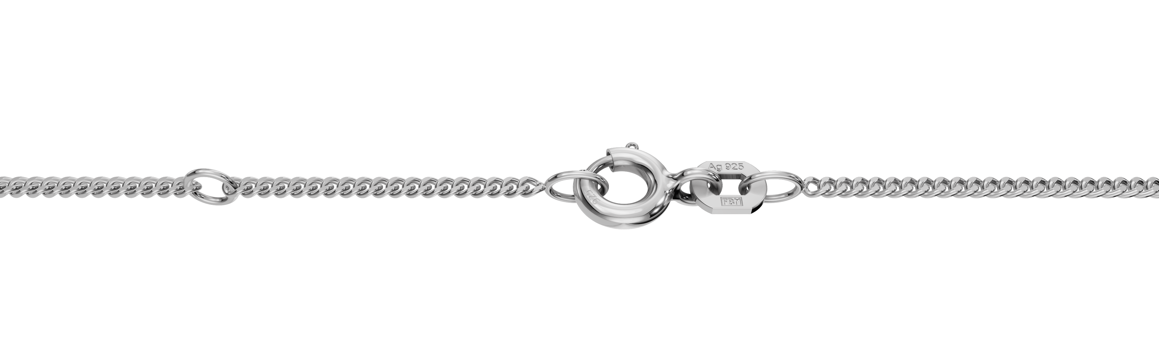 Collier mit Zwischenöse Panzer 1.4mm