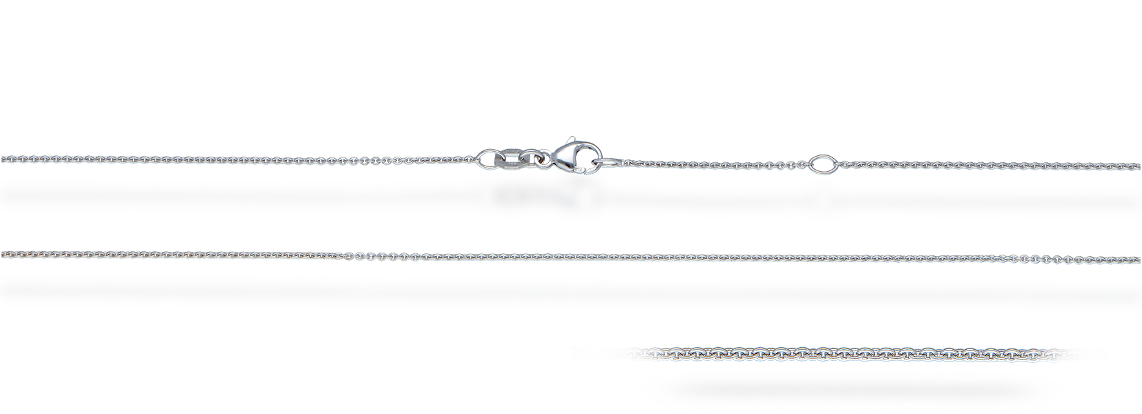 Collier mit Zwischenöse Anker rund 1.1mm