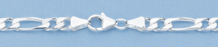 Collier Figaro diamantiert 6mm