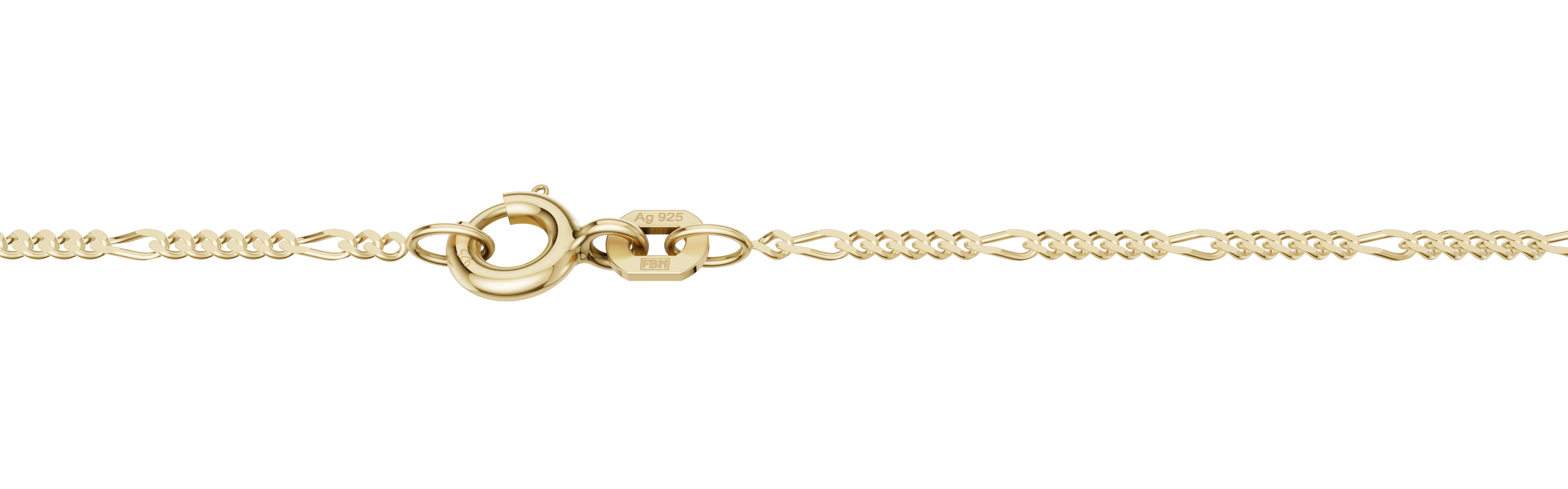 Collier Figaro diamantiert 1.5mm