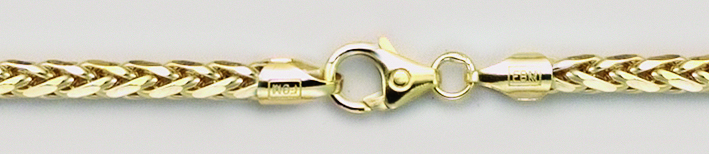 Armband Zopf hohl 2.7mm
