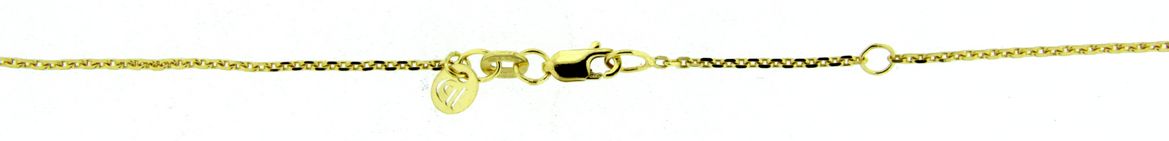 Collier mit Zwischenöse Anker diamantiert 1.15mm