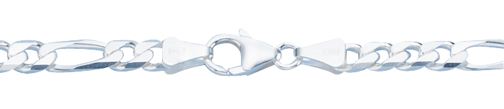 Armband Figaro diamantiert 5.7mm