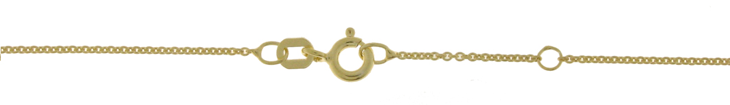 Collier mit Zwischenöse Anker rund 1.1mm