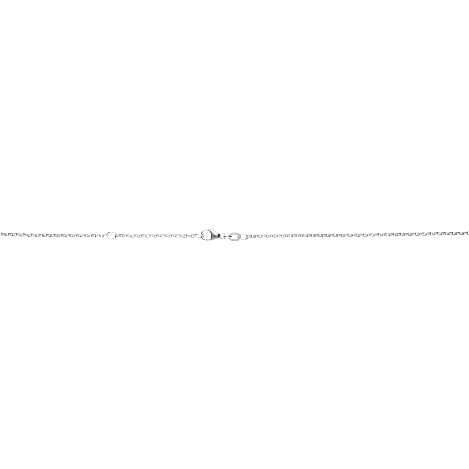 Collier mit Zwischenöse Anker diamantiert 1.7mm