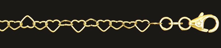 Armband Herz-Kette 3.6mm