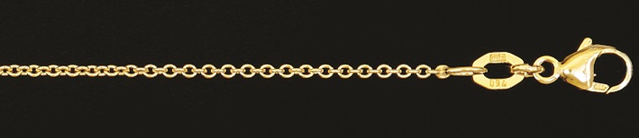 Collier mit Zwischenöse Anker rund 1.35mm