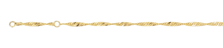 Fusskette Singapur 2.4mm