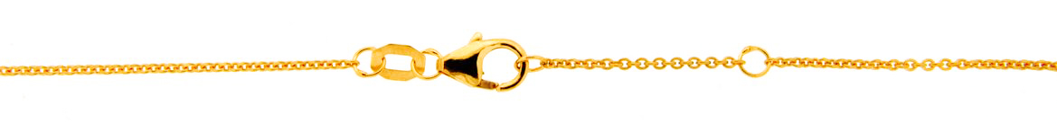 Collier mit Zwischenöse Anker rund 1.1mm