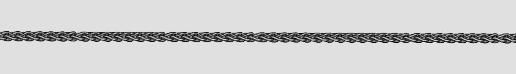 Collier mit Zwischenöse Zopf 1.7mm