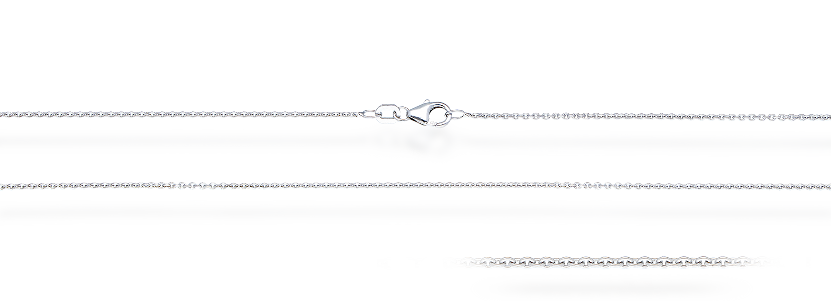 Collier mit Zwischenöse Anker rund 1.35mm