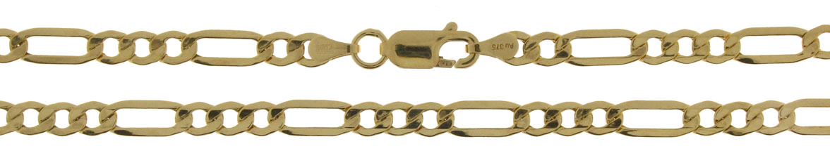 Armband Figaro hohl