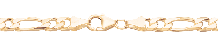 Collier Figaro diamantiert 6mm