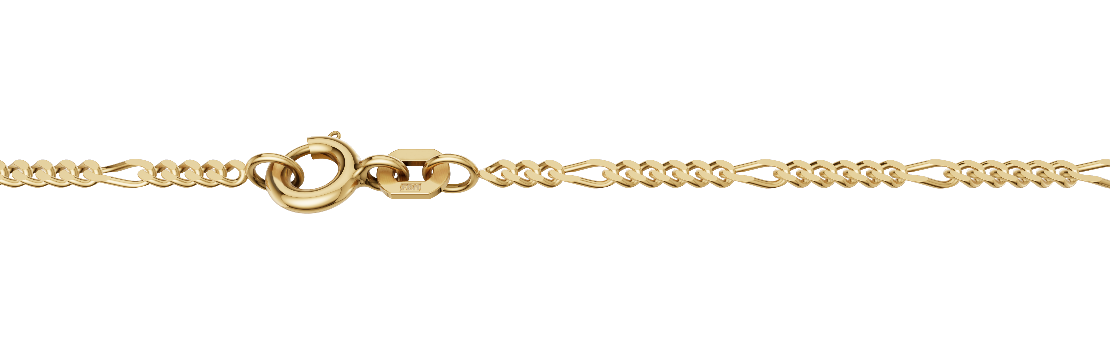 Collier Figaro diamantiert 1.9mm