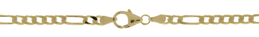 Armband Figaro diamantiert 3.4mm
