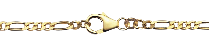 Collier Figaro diamantiert 2.8mm