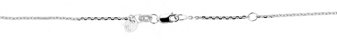 Collier mit Zwischenöse Anker diamantiert 1.15mm