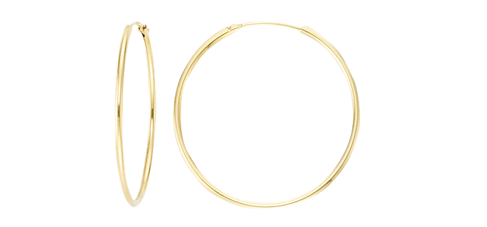 Earring ear hoops 1,3 mm